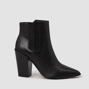 NWT Black boot ALLSAINTS Senta leather all inclusive with box